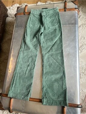 Eddie Bauer Olive Green Corduroy Waistband Pants